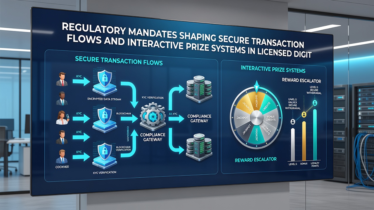 Secure prize distribution system interface used in regulated online gaming environments